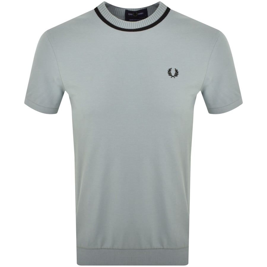 Fred Perry Crew Neck Pique T Shirt Blue male Small